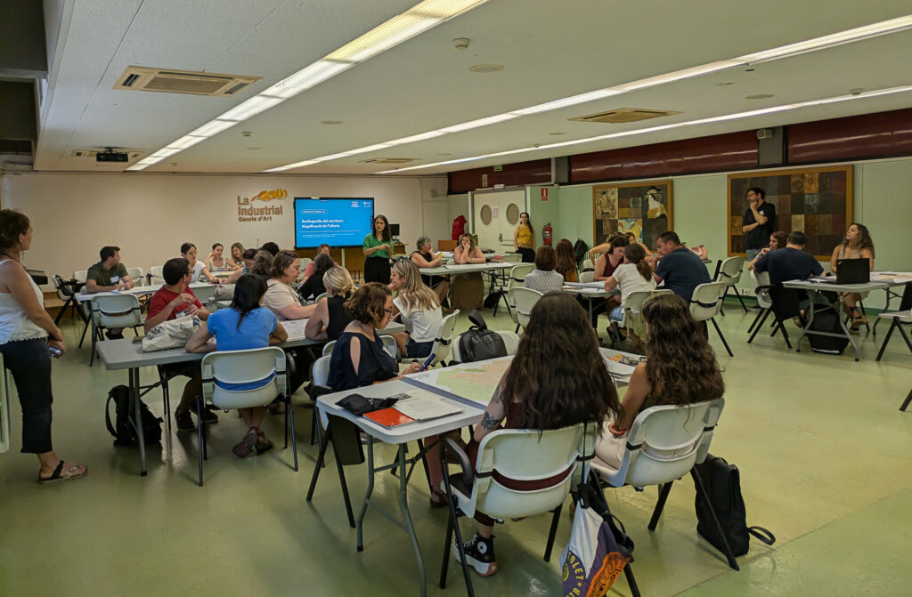 Segona sessió col·lectiva amb els equips impulsors.